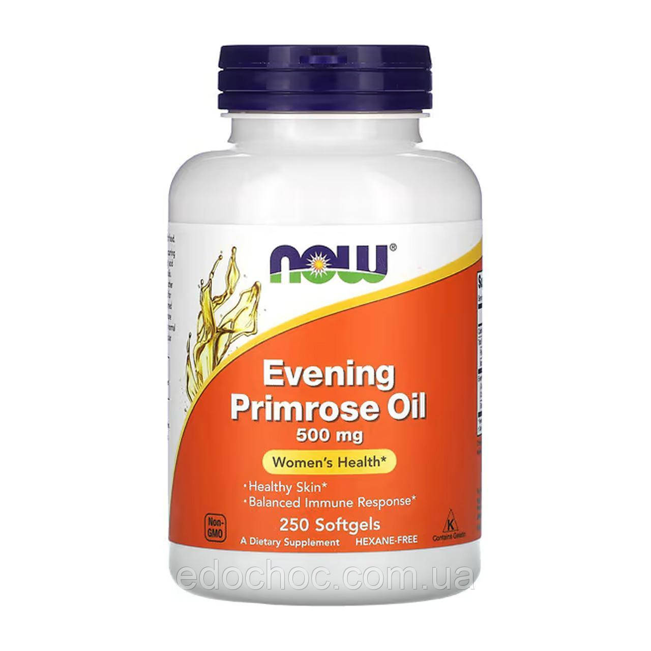Олія примули вечірньої (Evening Primrose oil) 500 мг 250 капсул NOW-01752EXP