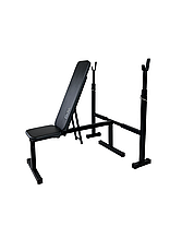 Регульована лавка під штангу з стійками WCG-004, фото 2