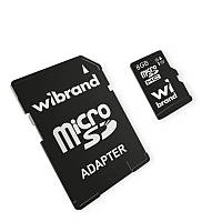 Карта пам'яті microSDHC 8Gb class 10 (adapter SD) Wibrand