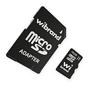 Карта пам'яті microSDHC 16Gb class 10 (adapter SD) Wibrand