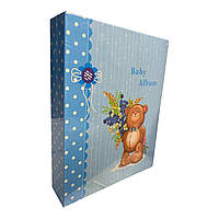 Фотоальбом на 200 фотографій 10*15 см "Baby Album" блакитний