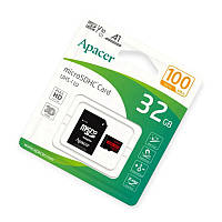 Карта пам'яті microSDHC 32Gb class 10 (adapter SD) Apacer до R100MB, s