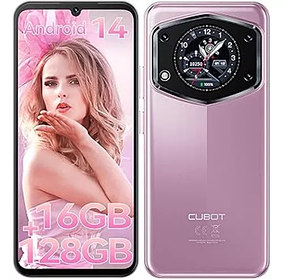 Смартфон Cubot A30 Pink 6/128Gb Android 14 T616 Octa-Core 6.75" 90Hz + скло + чохол!