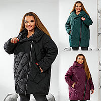 Жіноча весняна куртка :56-58 60-62,64-66, 68-70 чорний, пляшка, марсала