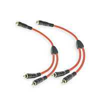 Розгалужувач акустичний міжблочний RCA мама, RCA 2 тата, провід 0,25м для підключення підсилювача CYCLONE