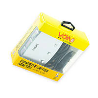 Розгалужувач прикурювача 3 вих. 10А, 120Вт, 1 USB 2.4А, провід 0,78м, Євро VOIN