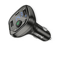 FM модулятор Avantis ACC17 USB, MP3, 12-24В, microSD, USB зарядка, Type C, Bluetooth