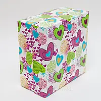 Подарункова коробка 195*195*97 серця