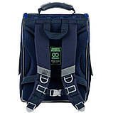 Рюкзак шкільний GoPack Education каркасний Racing 34x26x13 см, 11 л, синій, фото 4