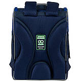 Рюкзак шкільний GoPack Education каркасний Racing 34x26x13 см, 11 л, синій, фото 5