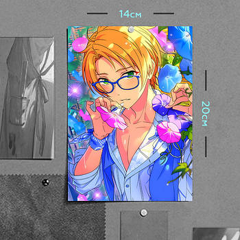 "Макото Юкі (Aнсамбль Зірок / Ensemble Stars)" плакат (постер) розміром А5 (14х20см)