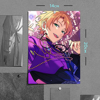 "Макото Юкі (Aнсамбль Зірок / Ensemble Stars)" плакат (постер) розміром А5 (14х20см)