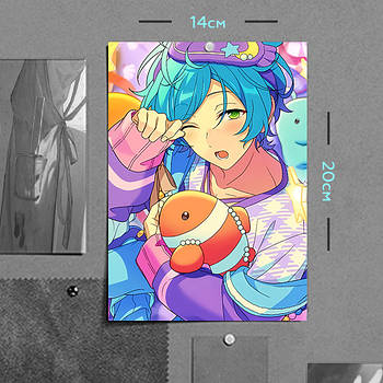 "Каната Шінкай (Aнсамбль Зірок / Ensemble Stars)" плакат (постер) розміром А5 (14х20см)