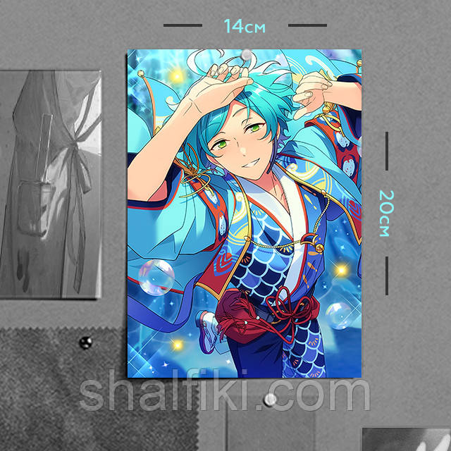 "Каната Шінкай (Aнсамбль Зірок / Ensemble Stars)" плакат (постер) розміром А5 (14х20см), фото 1