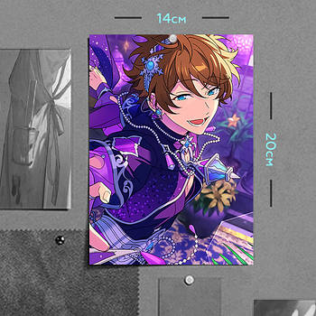 "Мідорі Такаміне (Aнсамбль Зірок / Ensemble Stars)" плакат (постер) розміром А5 (14х20см)