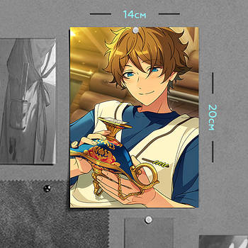 "Мідорі Такаміне (Aнсамбль Зірок / Ensemble Stars)" плакат (постер) розміром А5 (14х20см)