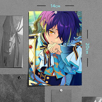 "Шінобу Сенгоку (Aнсамбль Зірок / Ensemble Stars)" плакат (постер) розміром А5 (14х20см)