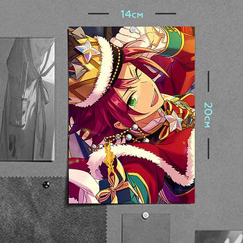 "Мао Ісара (Aнсамбль Зірок / Ensemble Stars)" плакат (постер) розміром А5 (14х20см)