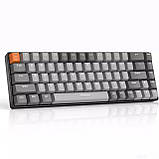 Бездротова клавіатура ZIYOULANG K68 Gray | 2.4G, Bluetooth, фото 2