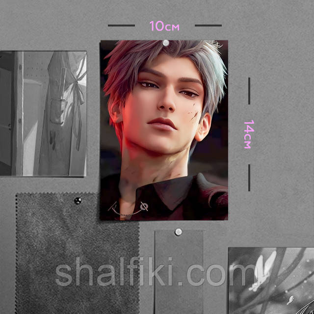 "Сілус / Sylus (Кохання та Глибокий космос / Love and deepspace)" плакат (постер) розміром А6 (10х14см), фото 1