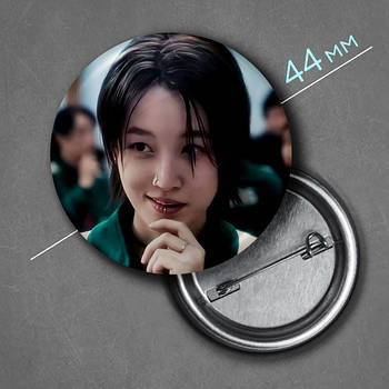 "Семі / Гравець 380 (Гра в кальмара 2 / Squid Game 2)" значок круглий на булавці Ø44 мм