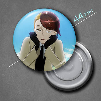 "Рутил (Країна Самоцвітів / Land of the Lustrous)" магніт круглий Ø44 мм