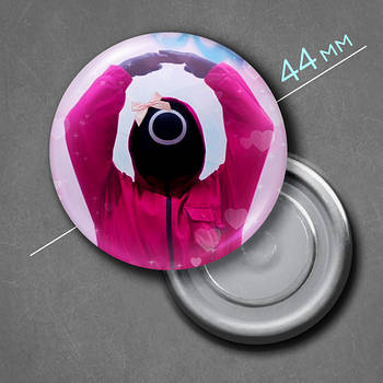 "Наглядач (Гра в кальмара 2 / Squid game2)" магніт круглий Ø44 мм