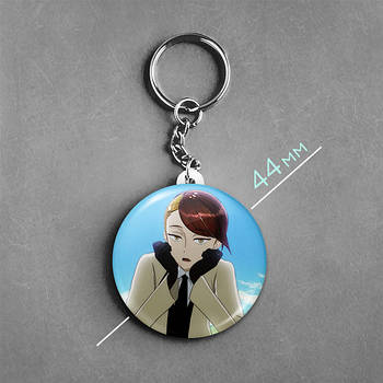 "Рутил (Країна Самоцвітів / Land of the Lustrous)" брелок круглий Ø44 мм