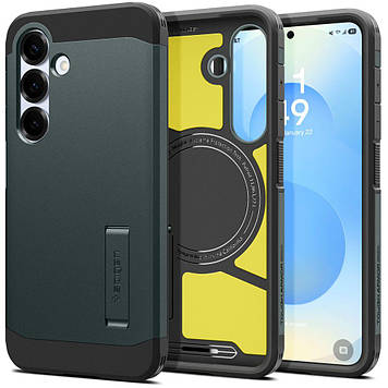 Чохол Spigen для Samsung Galaxy S25 - Tough Armor MagFit, Abyss Green (ACS09010)