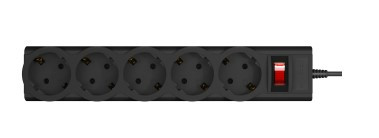 Мережевий фільтр LogicPower Premium 5 розеток/2M Black (LP-X5-2)