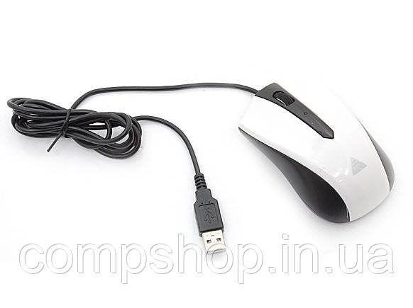 Миша GoldenField M011-WT-USB Black/White, USB (код 77803)
