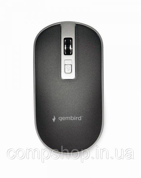 Миша Gembird MUSW-4B-06-BS Wireless Black/Silver (код 136112)
