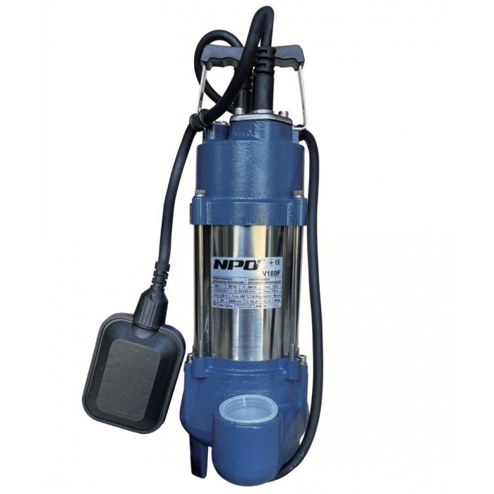 Дренажно-фекальний насос V 750F (М-12м, Q-18 м3/годину) NPO, фото 1