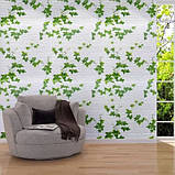 №100-4 Самоклеюча 3D панель "Плющ" 77×70 см товщина 4 мм, фото 5