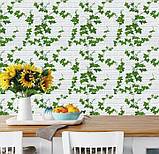 №100-3 Самоклеюча 3D панель "Цегла Плющ" 70×38 см товщина 4 мм, фото 5