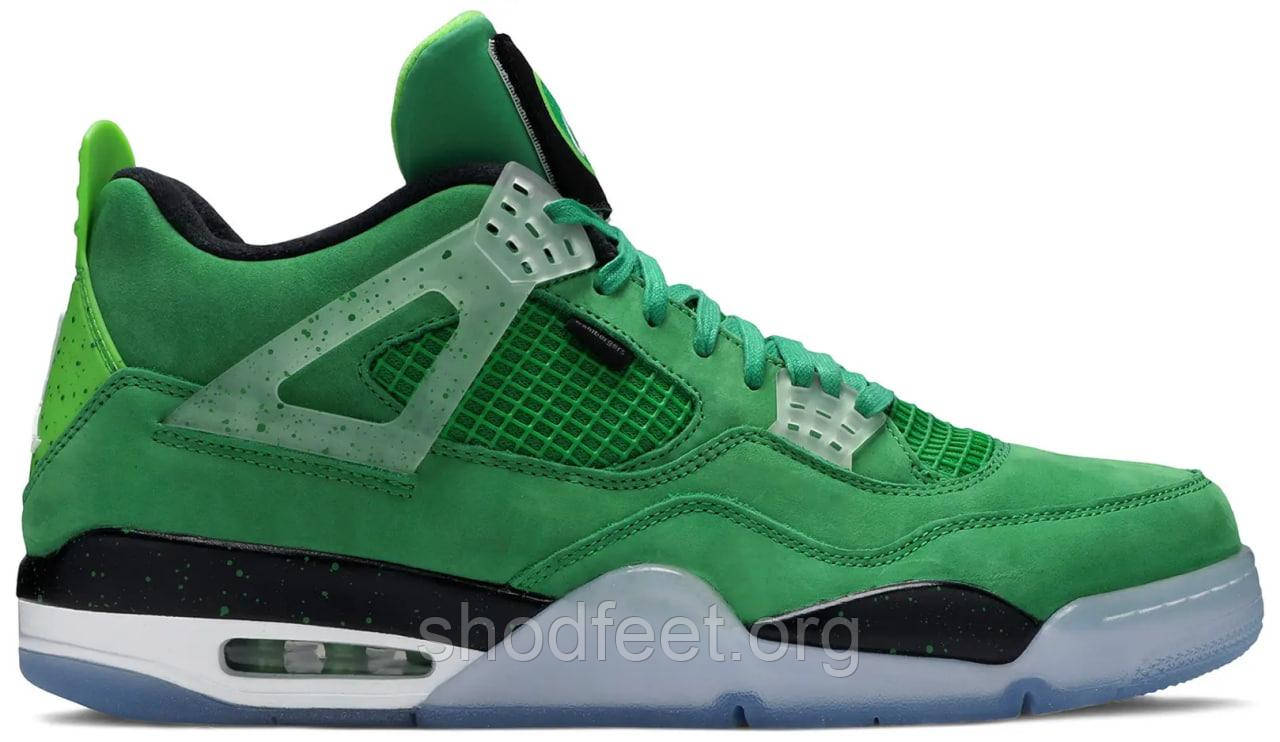 Кросівки Air Jordan 4 Retro 'Wahlburger x Mark Wahlberg джордан 4 зелені, фото 1