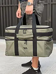 Сумка коропова VA для котушок та рибальських снастей (46х33х32см) (кол.: хакі) (175.8)