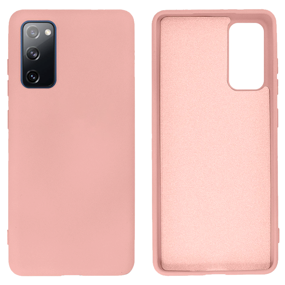 Чохол Silicone case для Samsung S20 FE (01) Pink Sand рожевий, фото 1