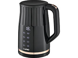 Електрочайник з термостатом з нержавіючої сталі і поліпроп LUND 1,7л, 2200 Вт, живл від мережі 230 В Сделай это - Vdalo