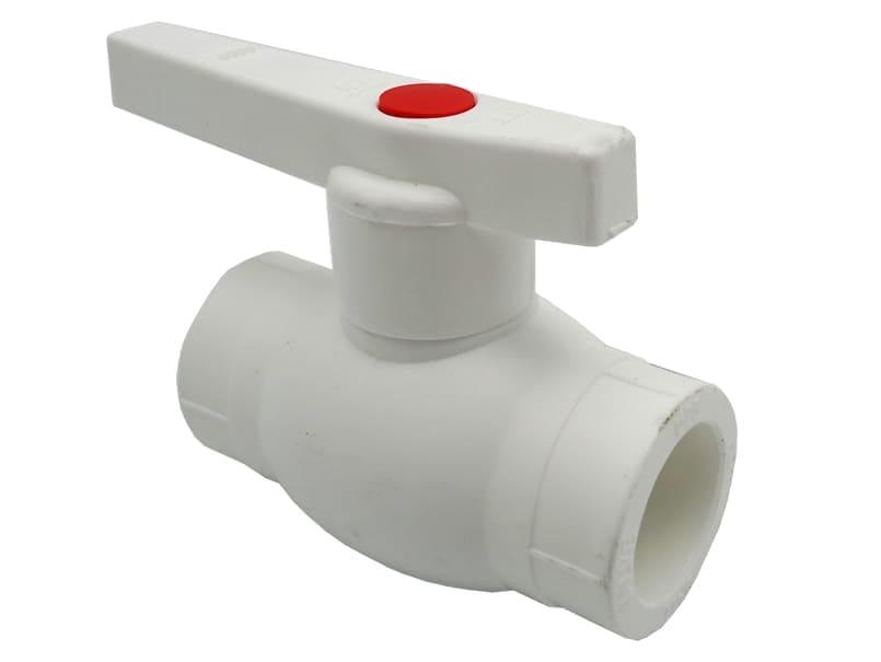 Кран кульовий PPR Ø50 білий колір ASCO® 2/12шт Зроби це - Vdalo