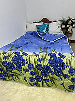 Тепла зимова ковдра на овчині в тканині 100% бавовна 145*210