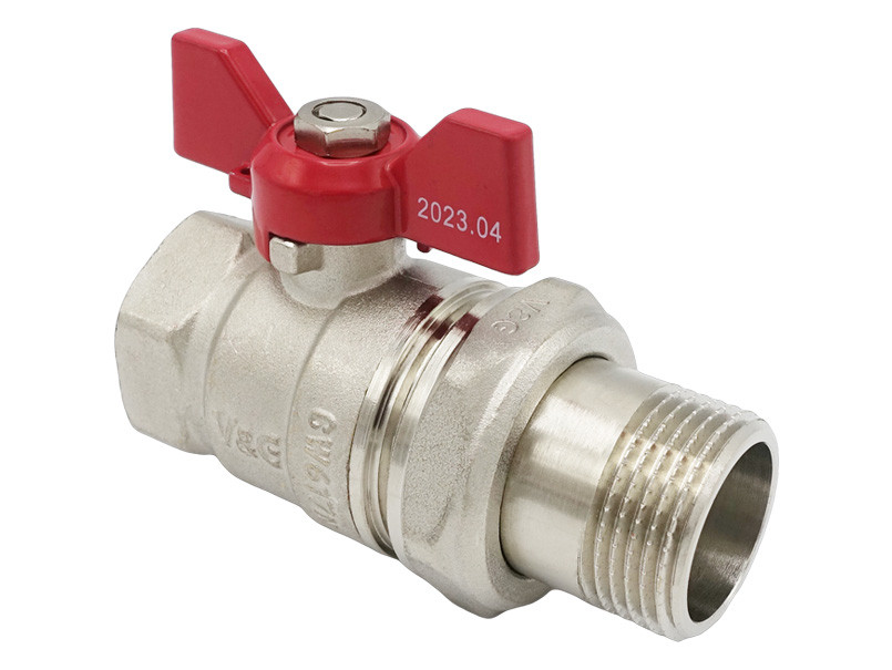 Кран-американка прямий 1" ВЗ Valogin Optima червоний метелик VG-104103 1/16 шт Зроби це - Vdalo