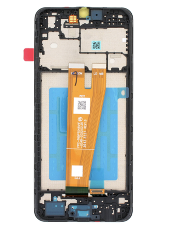 Дисплей (екран) для Samsung A045F Galaxy A04 + touchscreen, чорний, гарної якості, з передньою панеллю, фото 1