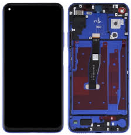 Дисплей (екран) для Honor 20; Huawei Nova 5T, чорний, з передньою панеллю синього кольору, Sapphire Blue, фото 1