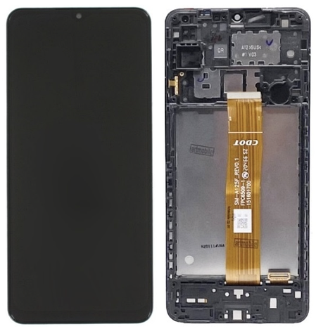 Дисплей (екран) для Samsung A125 Galaxy A12/A127/M127, чорний, з передньою панеллю, SM-A125F_REV0.1 FPC6509-1, фото 1