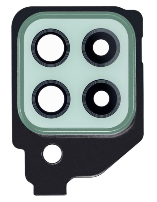 Скло камери Samsung A225 Galaxy A22 4G, з рамкою зеленого кольору, Mint