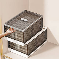 Органайзер пластиковий для зберігання одягу, речей, органайзер для постільної білизни у шафу (A912612-XL-lid)