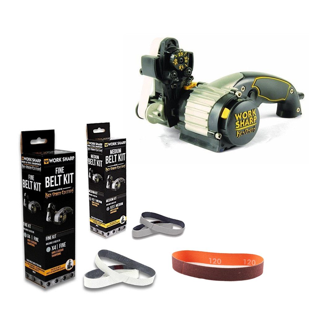 Work Sharp Ken Onion Edition Точилка електрична + 3 ремня (P120, x22, x4) Зроби це - Vdalo