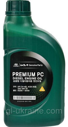 Моторна олива Hyundai/KIA Premium PC Diesel 10W-30, 1л (05200-00100)