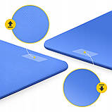 Килимок (мат) спортивний 4FIZJO NBR 180 x 60 x 1 см для йоги та фітнесу Navy Blue (P-5907739316974), фото 11